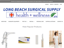 Tablet Screenshot of longbeachsurgical.com